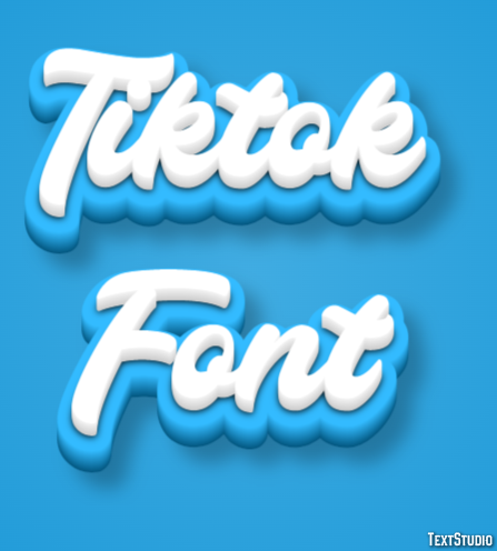 Tiktok Font Texteffekt