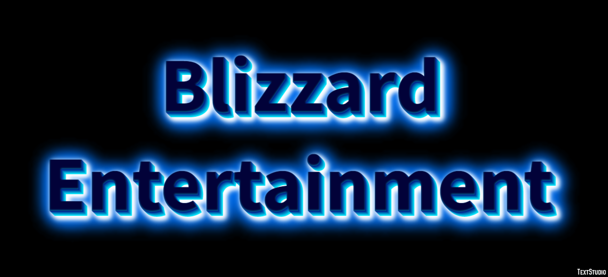 Blizzard Entertainment Text Effect