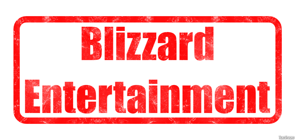 Blizzard Entertainment Text Effect
