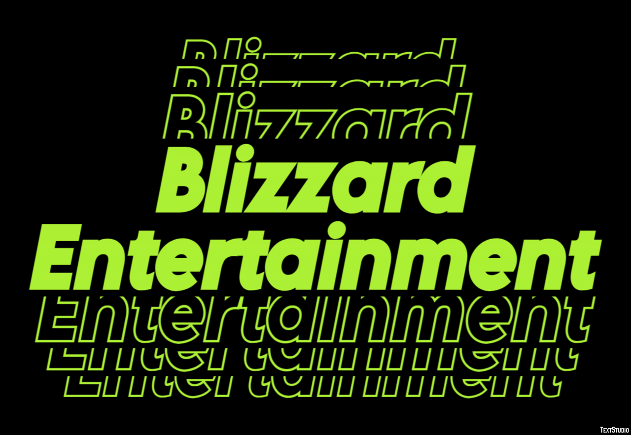 Blizzard Entertainment Efecto de Texto