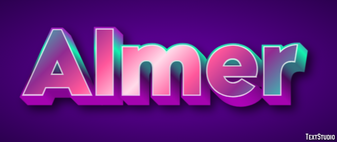 Almer Text effect