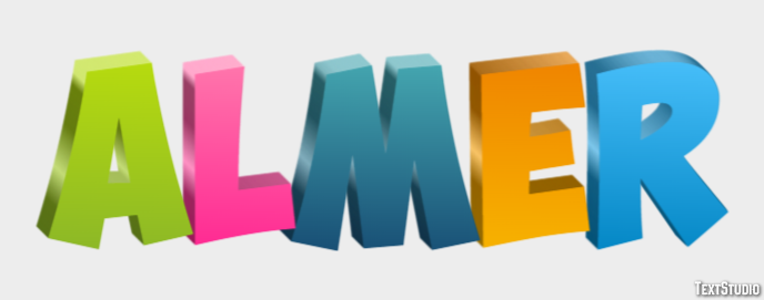 Almer Text effect