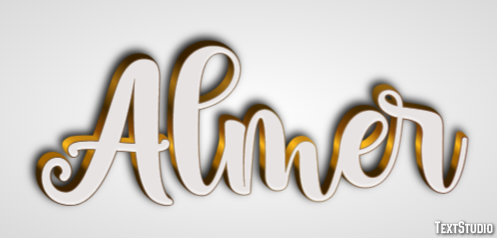 Almer Text effect