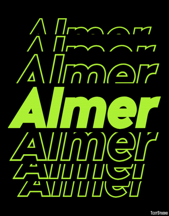 Almer Text Effect
