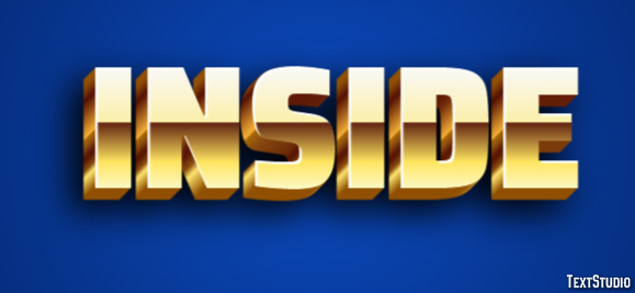 INSIDE Efeito de texto