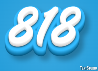 818 Text Effect