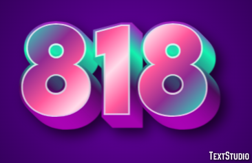 818 Text Effect