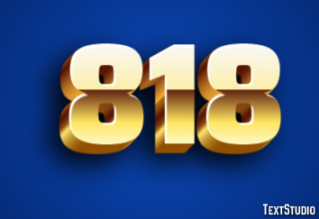 818 Text Effect