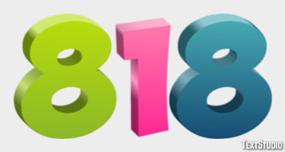 818 Text Effect