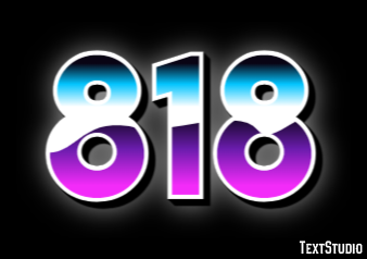 818 Text Effect
