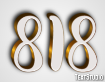 818 Text Effect