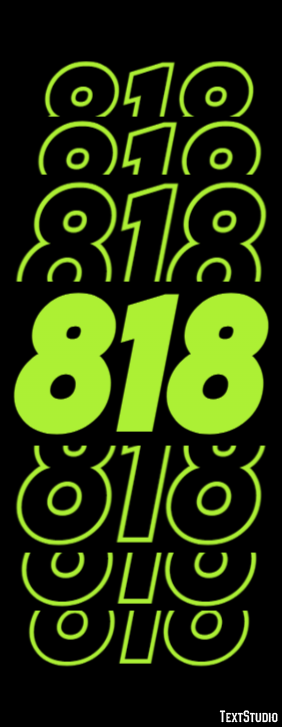 818 Text Effect