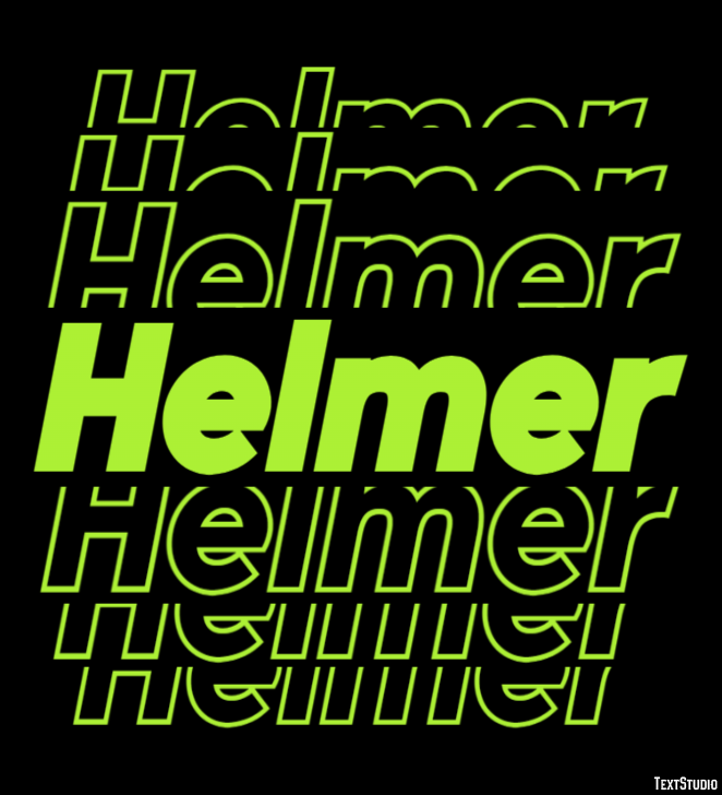 Helmer Texteffekt