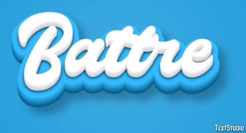 Battre Effet de Texte
