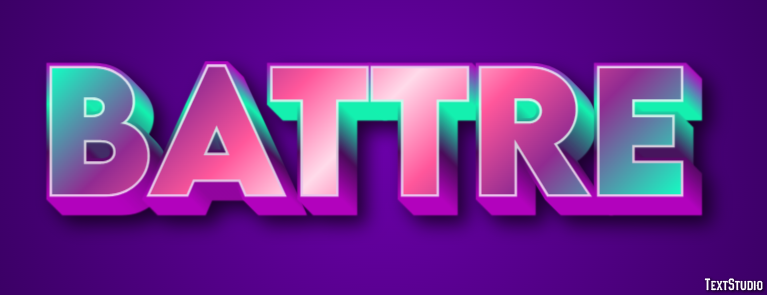 Battre Effet de texte