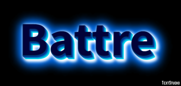 Battre Effet de texte