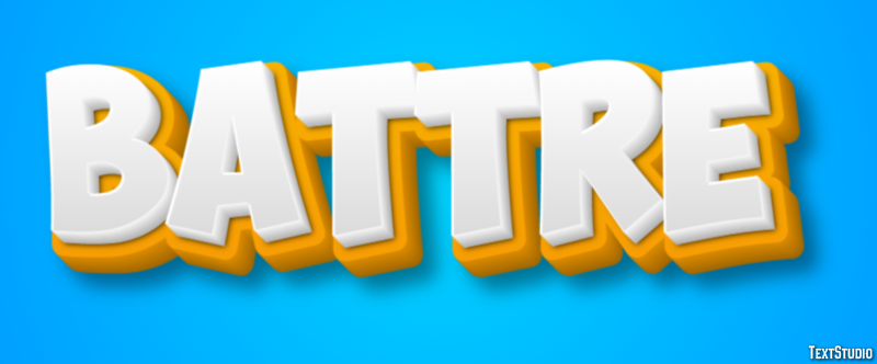 Battre Effet de texte