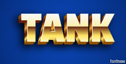Tank Text Effect
