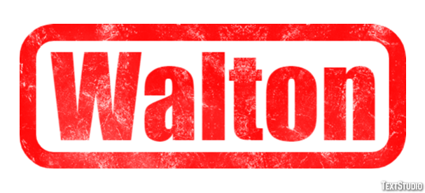 Walton Efeito de texto