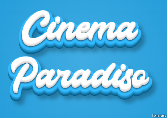 Cinema Paradiso Efecto de Texto