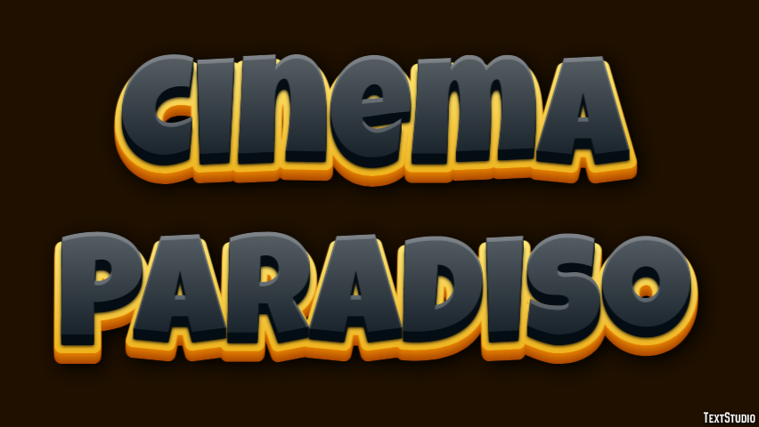 Cinema Paradiso Efekt tekstowy
