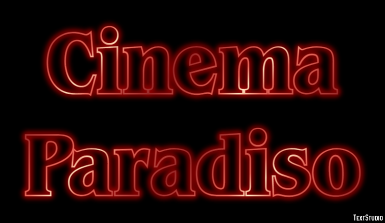 Cinema Paradiso Efecto de Texto