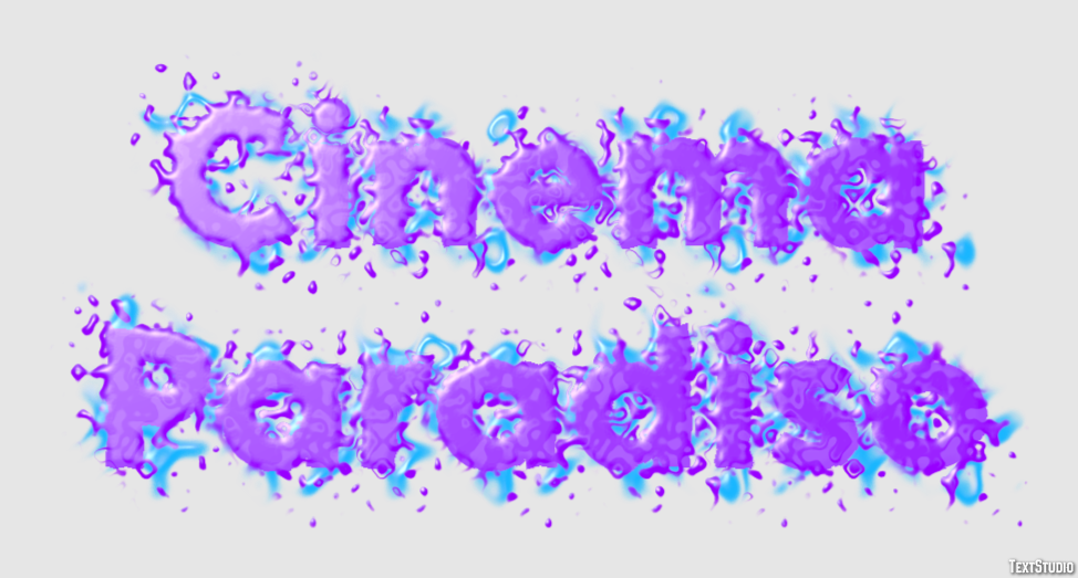 Cinema Paradiso Efecto de Texto
