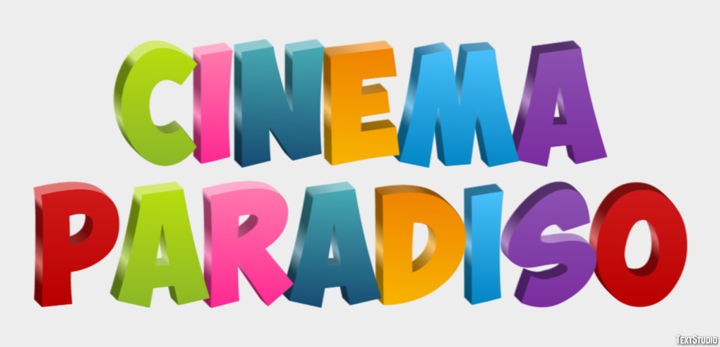 Cinema Paradiso Text effect