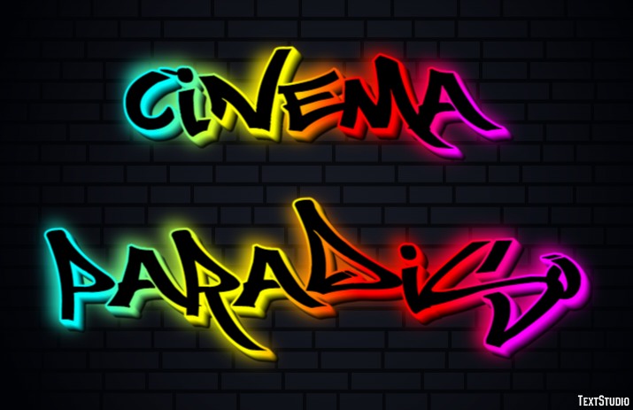 Cinema Paradiso Efecto de Texto