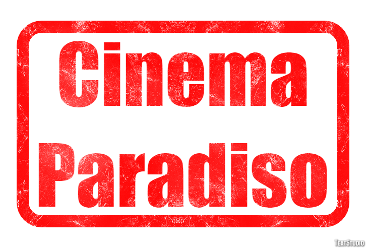 Cinema Paradiso Text effect