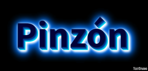 Pinzón Tekst Effect