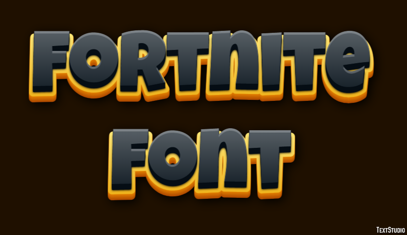 Fortnite Font Efeito de texto