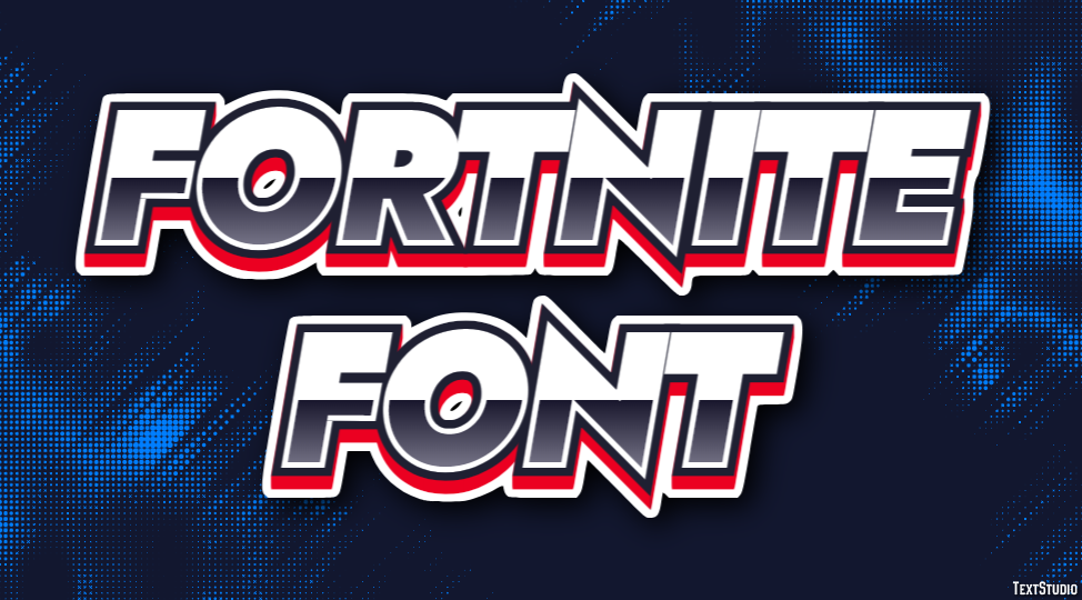 Fortnite Font Efeito de texto