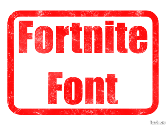 Fortnite Font Efeito de texto