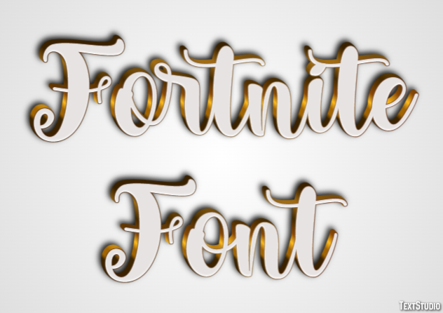 Fortnite Font Efeito de texto