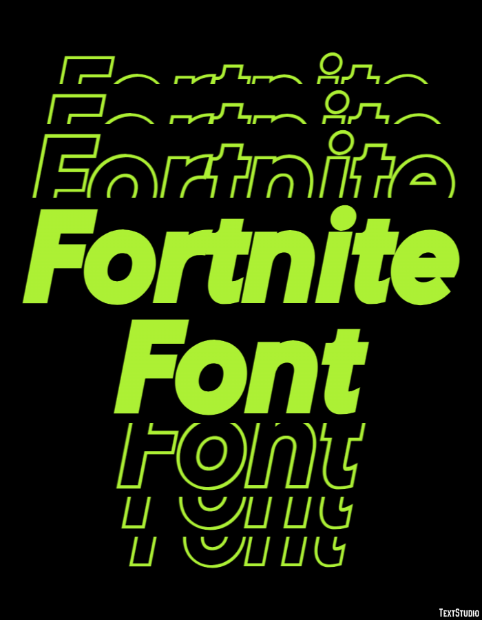 Fortnite Font Efeito de texto