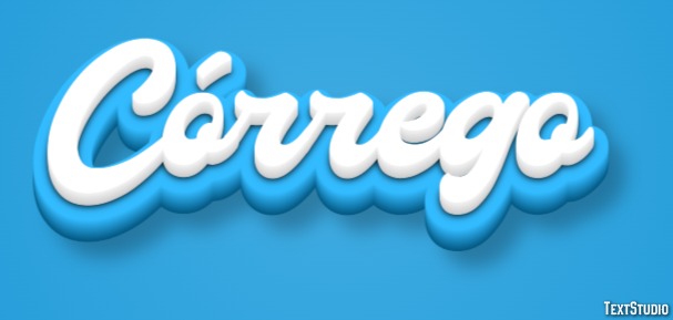 Córrego Text Effect