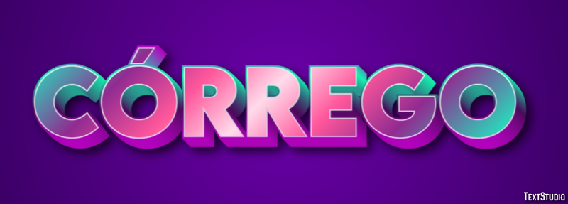 Córrego Text Effect