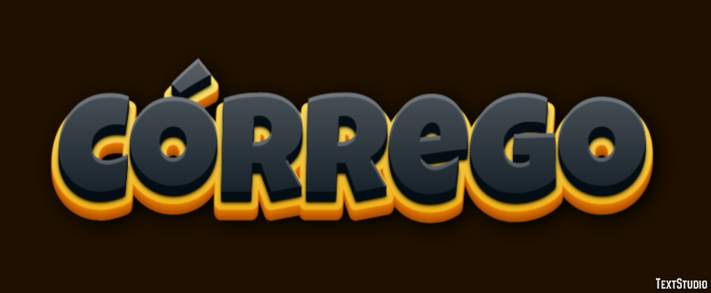 Córrego Efecto de Texto