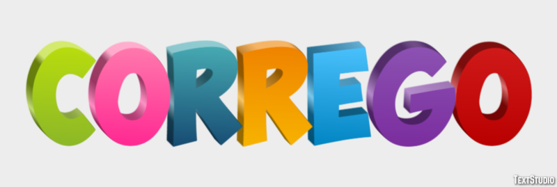 Córrego Texteffekt