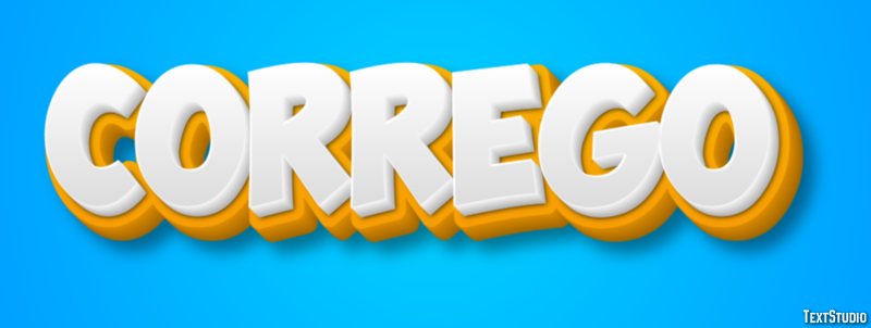 Córrego Texteffekt