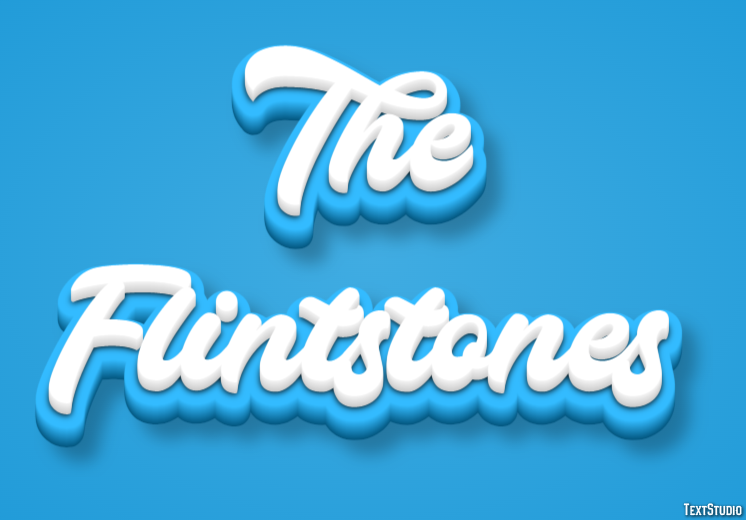 The Flintstones Text Effect