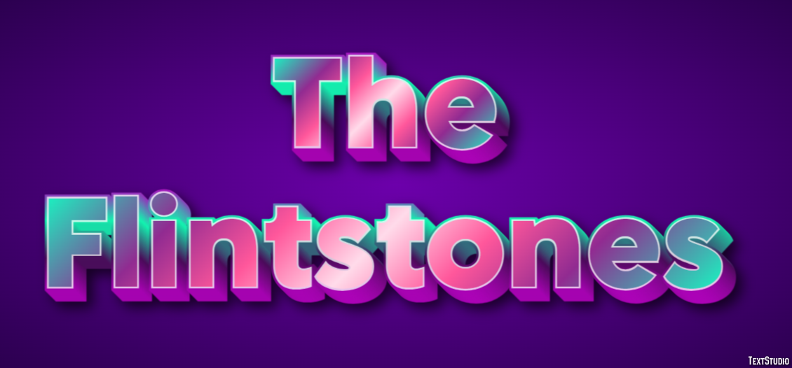 The Flintstones Text Effect