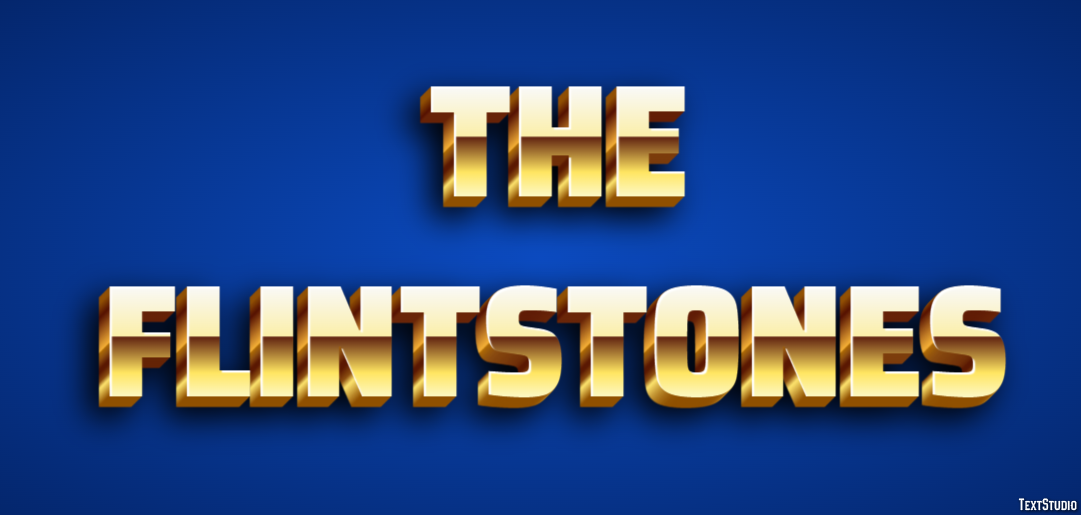 The Flintstones Text Effect