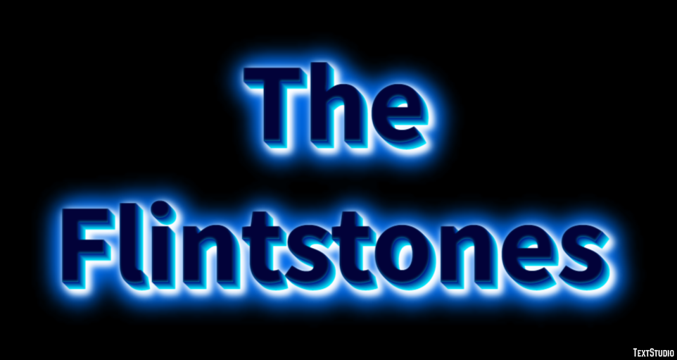 The Flintstones Text Effect