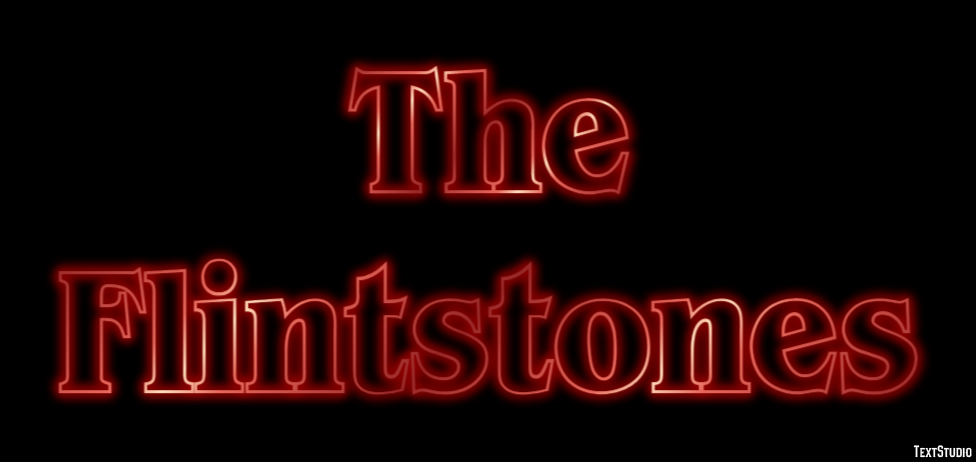The Flintstones Text Effect