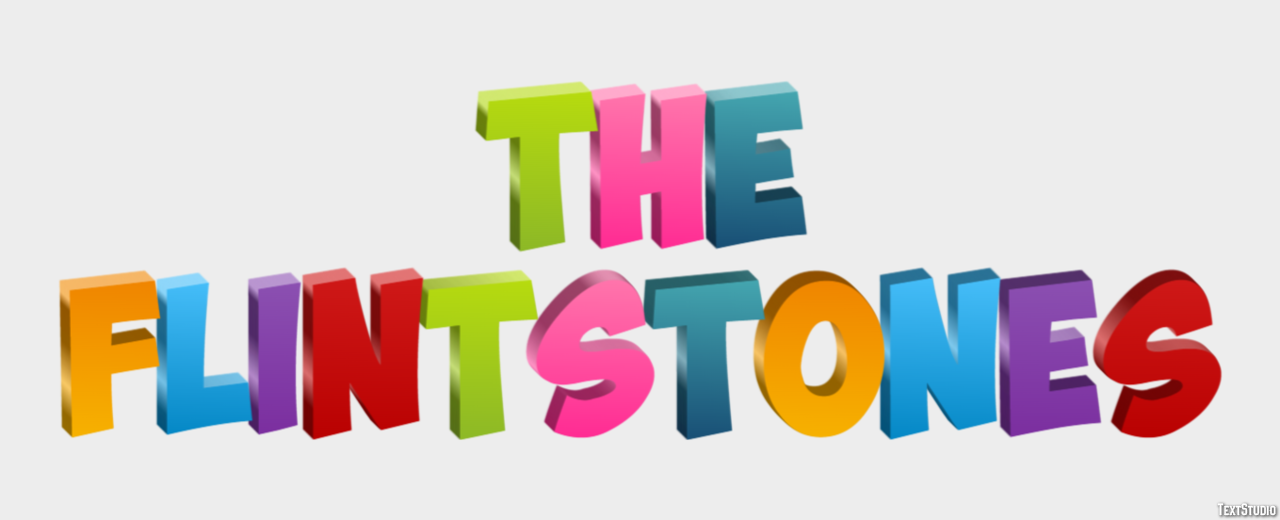 The Flintstones Text Effect