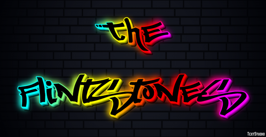 The Flintstones Text Effect