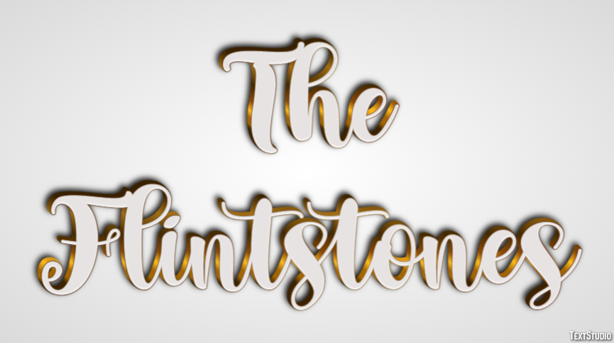 The Flintstones Text Effect