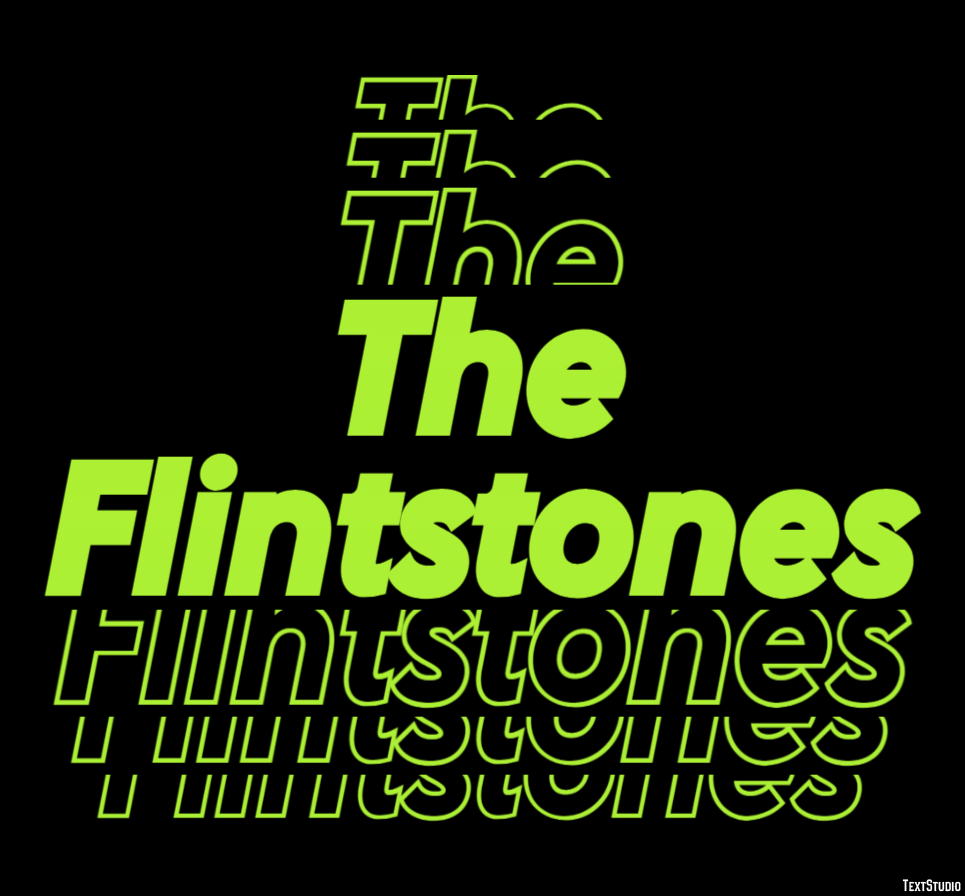 The Flintstones Text Effect